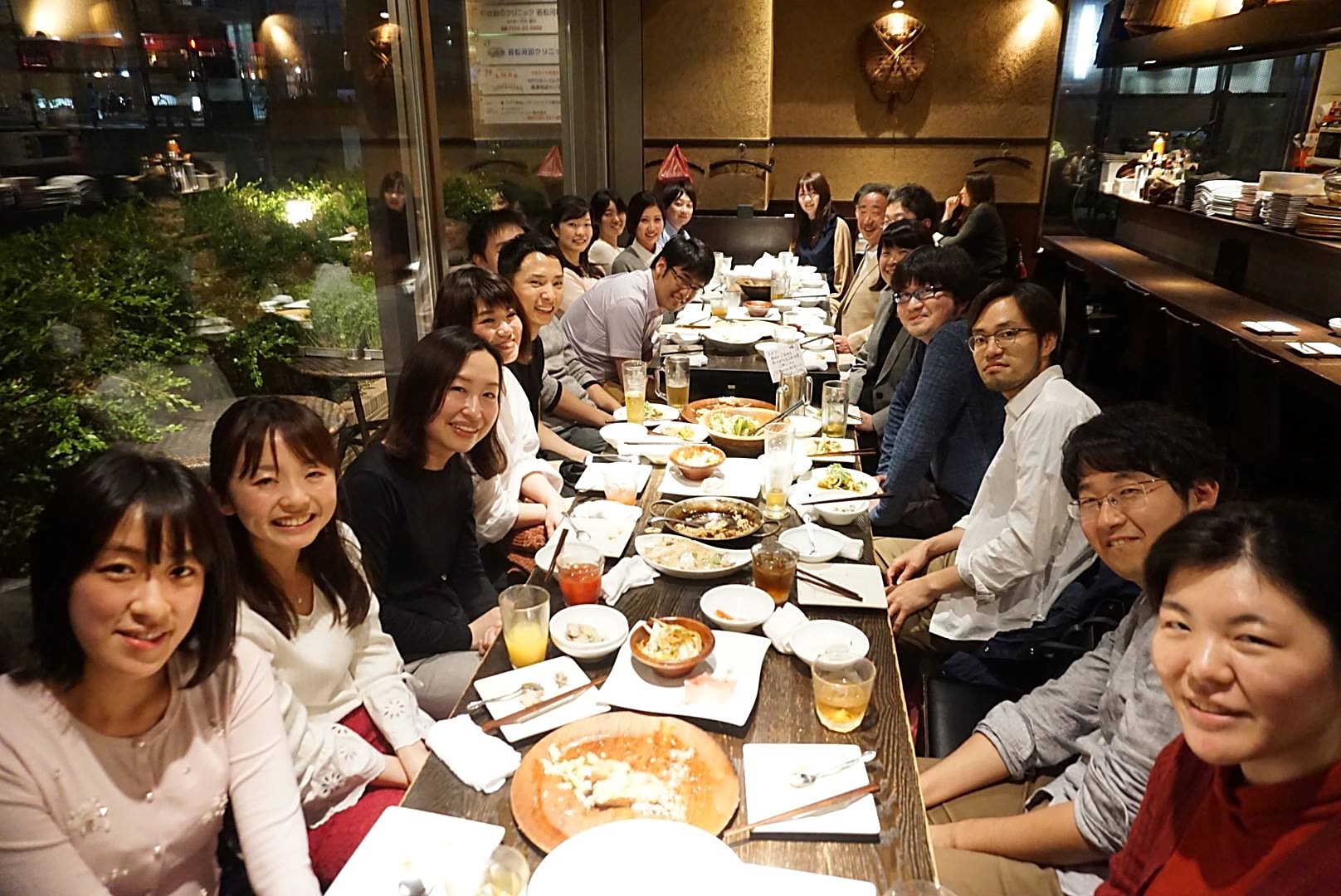 病院見学して下さった先生を囲む会